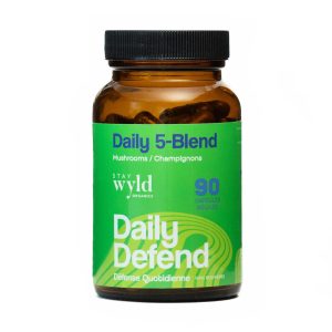 Stay Wyld Organics – Daily Immunity 5-Blend Mushroom Capsules (Bottle of 90)