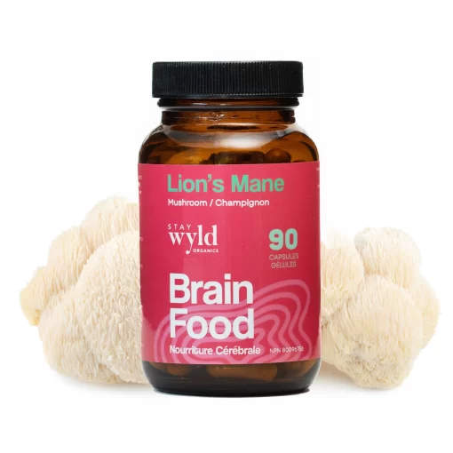 Stay Wyld Organics – Lion’s Mane Mushroom Capsules (Bottle of 90)