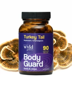 Stay Wyld Organics – Turkey Tail Mushroom Capsules (Bottle of 90)