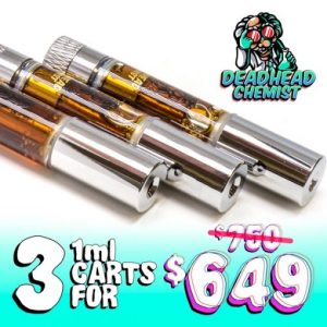 Deadhead Chemist DMT 3 Cartridges Deal 1mL